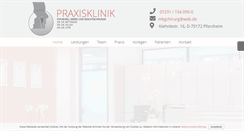 Desktop Screenshot of implantatzentrum-pforzheim.de